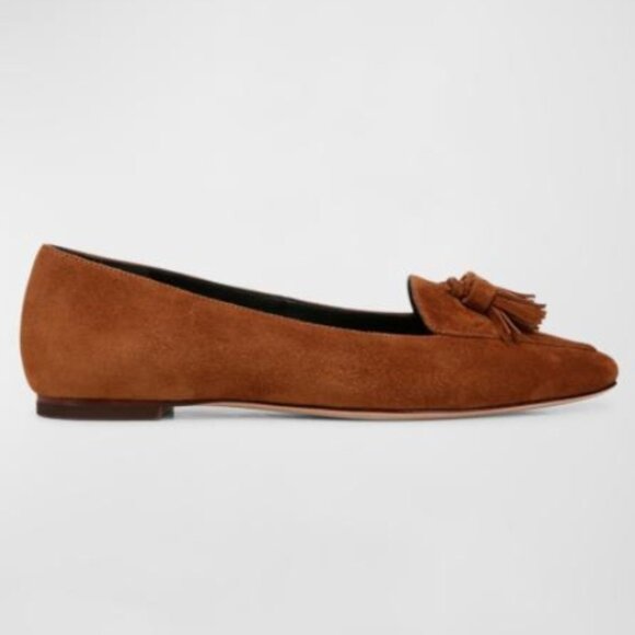 Veronica Beard Women's Cleo Snip Toe Tassel Detail Flats - Picture 1 of 7